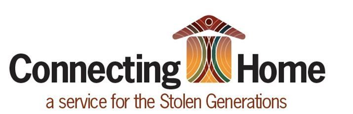Connecting Home logo. Features a house with an Aboriginal art design, 