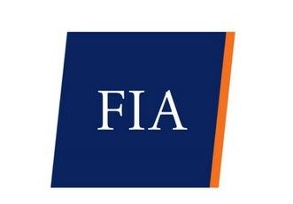 FIA logo: dark blue square with white letters 