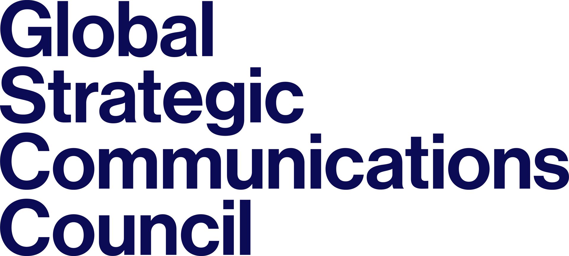 Global Strategic Communications Council logo in dark blue.