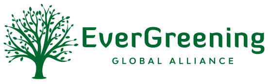 Green tree logo with the words 