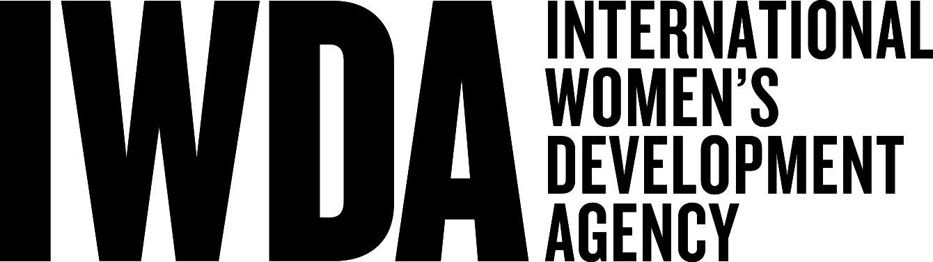 IWDA logo: Bold black text, 