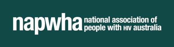 Napwha logo: White text on dark teal background, 