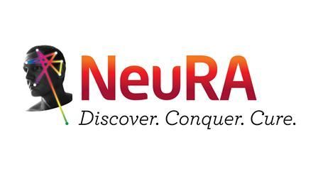 Logo with a silhouette of a person's head, brain connections in color, and the word 