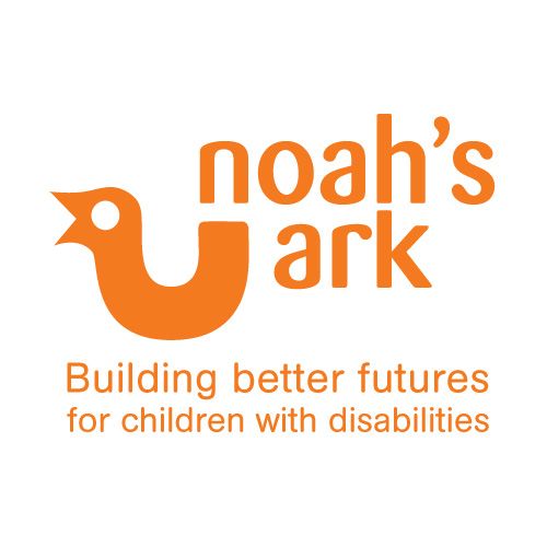 Noah's Ark logo: Orange bird shape forms the 'U' in 