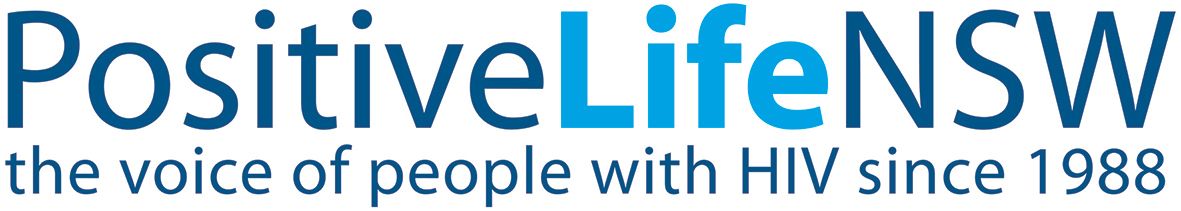 PositiveLifeNSW logo with the text 