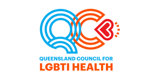 Logo of Queensland Council for LGBTI Health: 