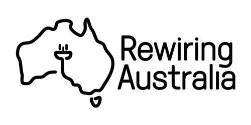 Logo: Outline of Australia with a plug icon inside; text reads 