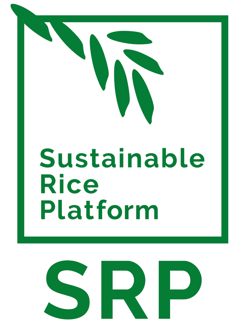 Green logo with leaf branch, 