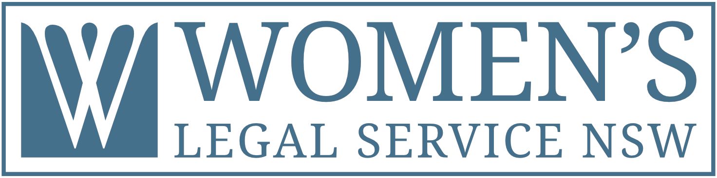 Logo for Women's Legal Service NSW: a blue 