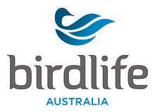 BirdLife Australia logo: Blue bird icon above grey text 