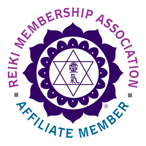The logo for the reiki membership association affiliate member