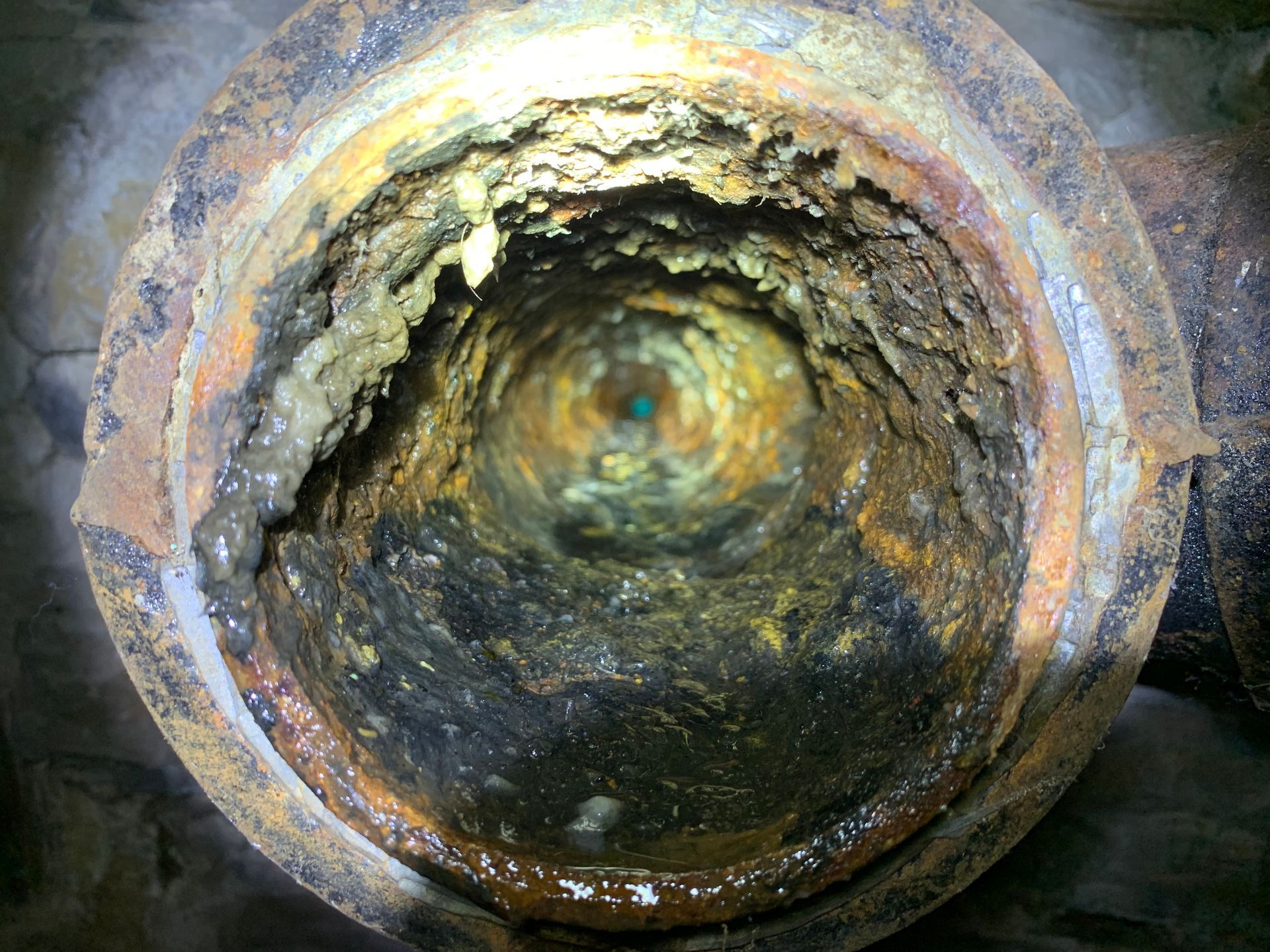 Electrical wires protruding from a wall