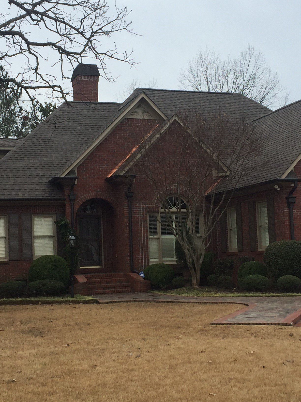 Brick home with new roof - B & B Roofing in Decatur, AL
