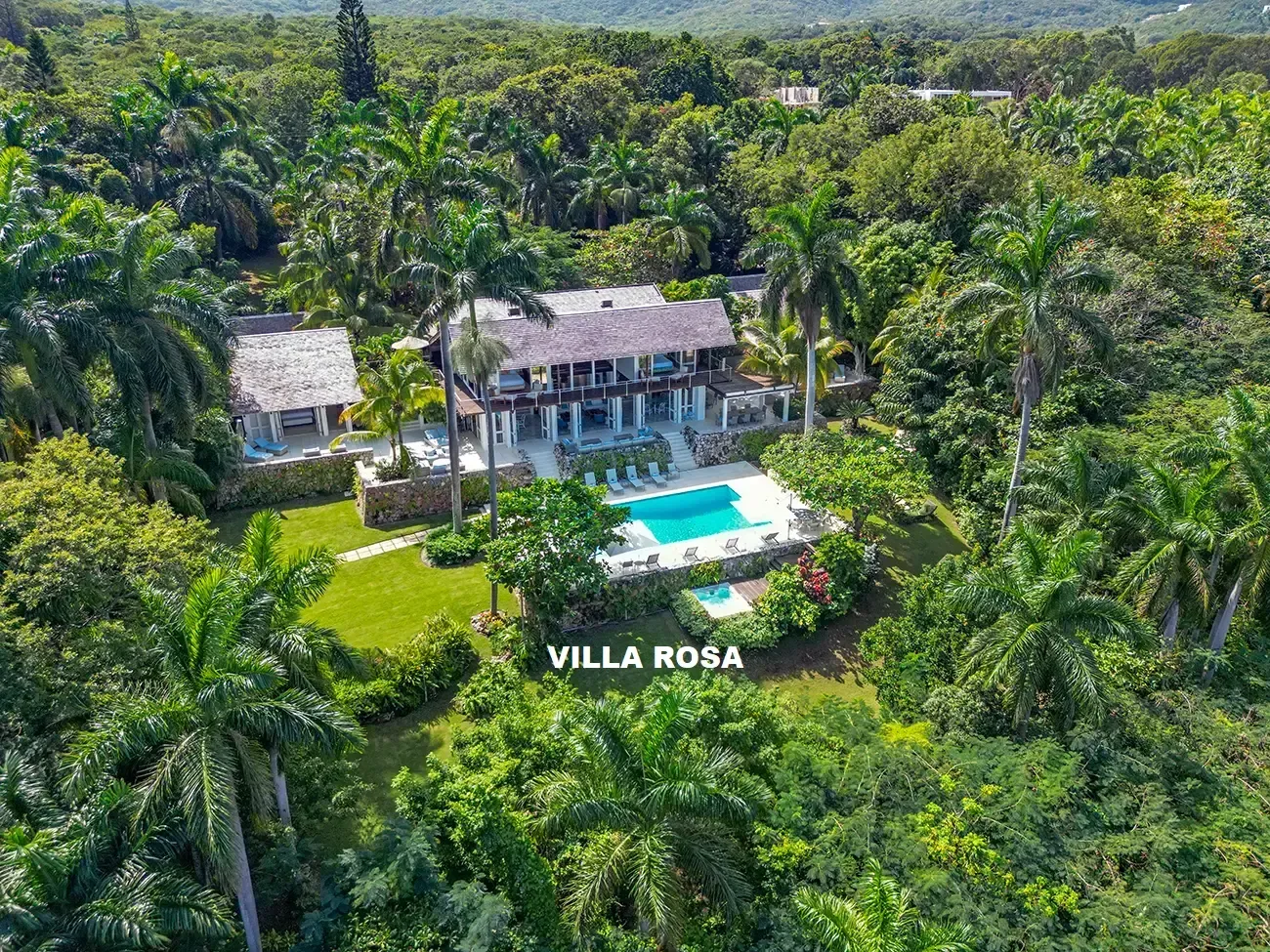 Aerial View Villa Rosa Luxury Montego Bay Villa