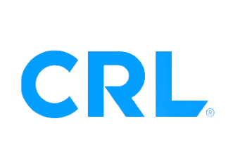 Blue "CRL" logo.