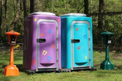 Portable Toilets and Hand Washing Area — Mount Nebo, WV — Triple T Septic Service LLC