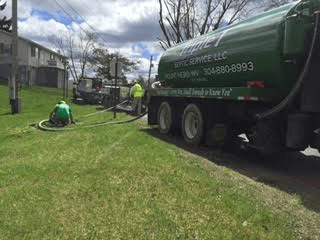 Clearing the Septic Tank — Mount Nebo, WV — Triple T Septic Service LLC