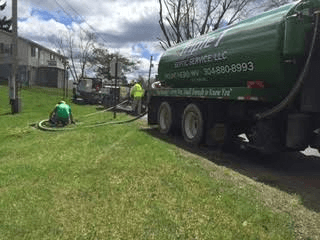 Cleaning the Septic Tank — Mount Nebo, WV — Triple T Septic Service LLC