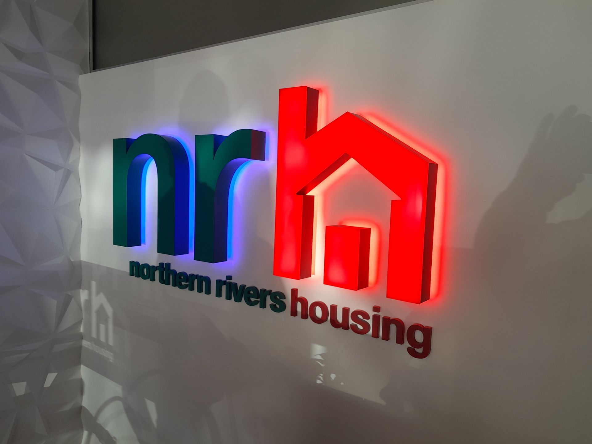 Northern Rivers Housing Lightbox Logo Sign — Shogun Signs & Print