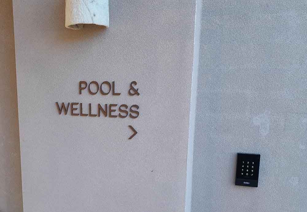 Pool and Wellness Wayfinding Sign — Shogun Signs & Print