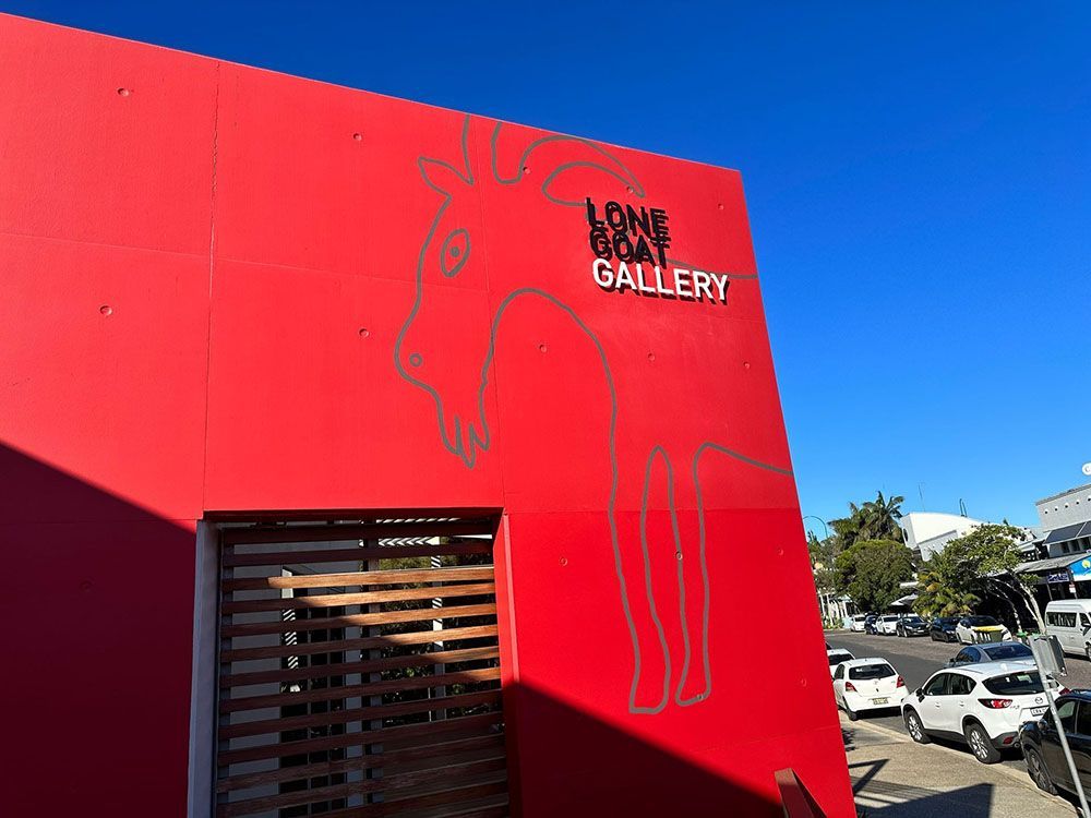 Lone Goat Gallery Sign On Side Of The Building — Shogun Signs & Print