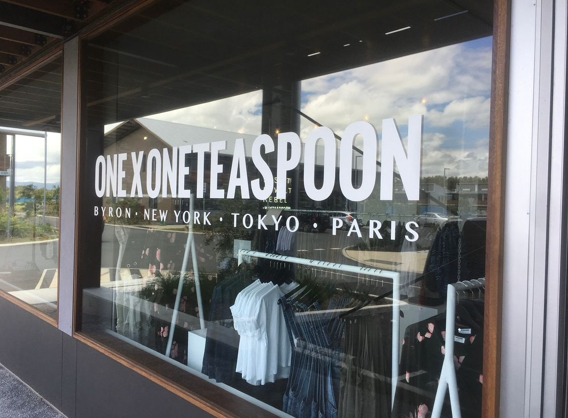 Signage On Clothing Shop Window — Shogun Signs & Print