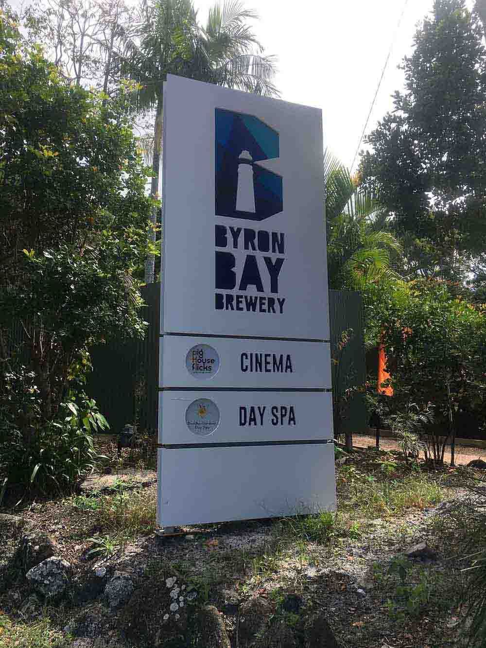 Byron Bay Brewery Pylon Sign — Shogun Signs & Print