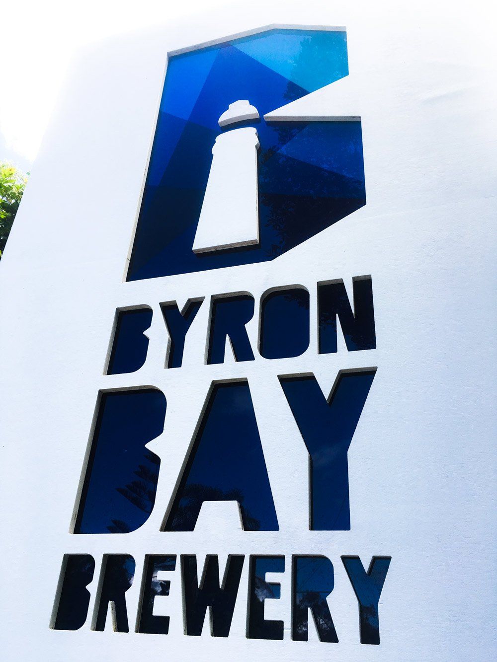 Byron Bay Brewery with Blue Color Signage — Custom Signs in Byron Bay NSW