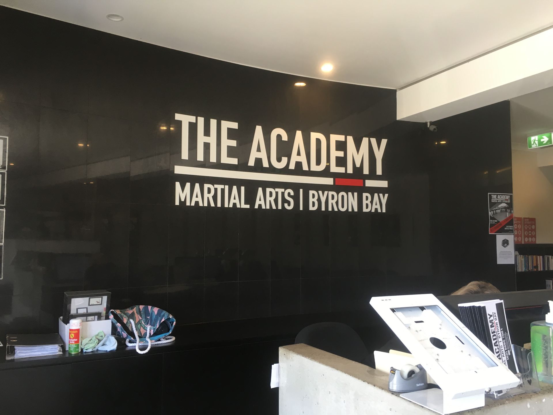The Academy Martial Arts Reception Sign — Shogun Signs & Print