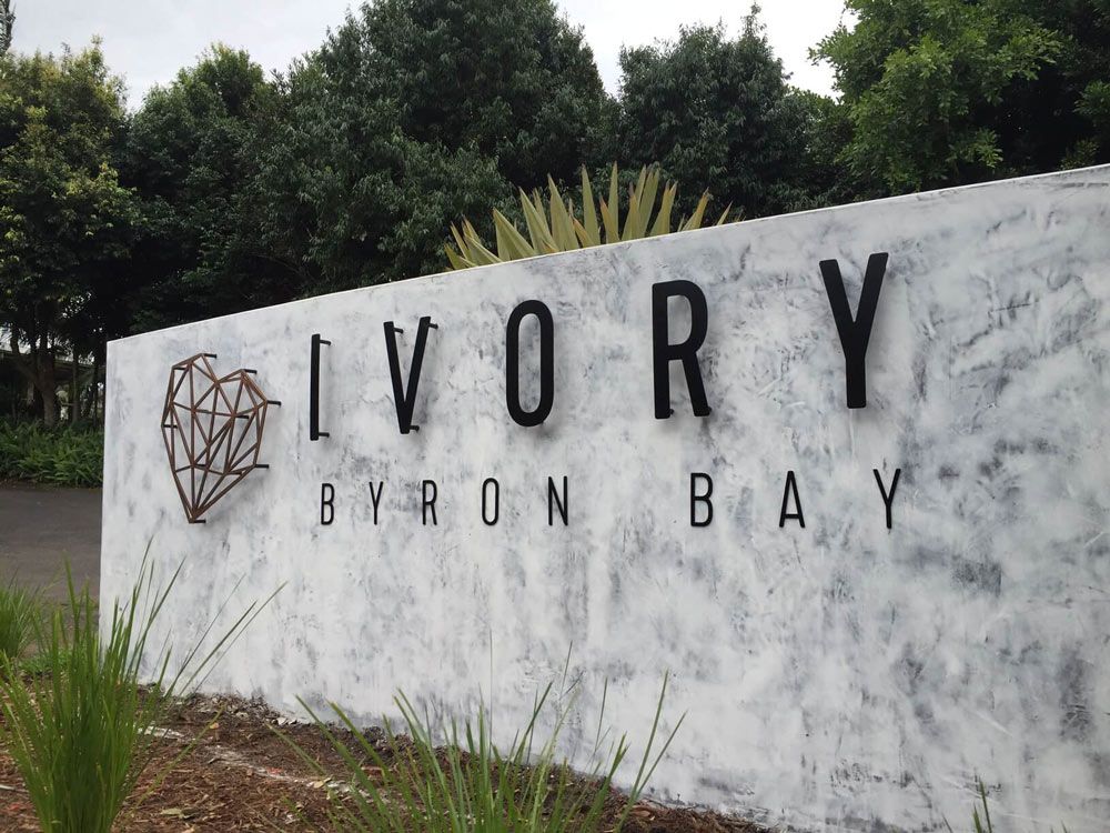 Ivory Printed Signage