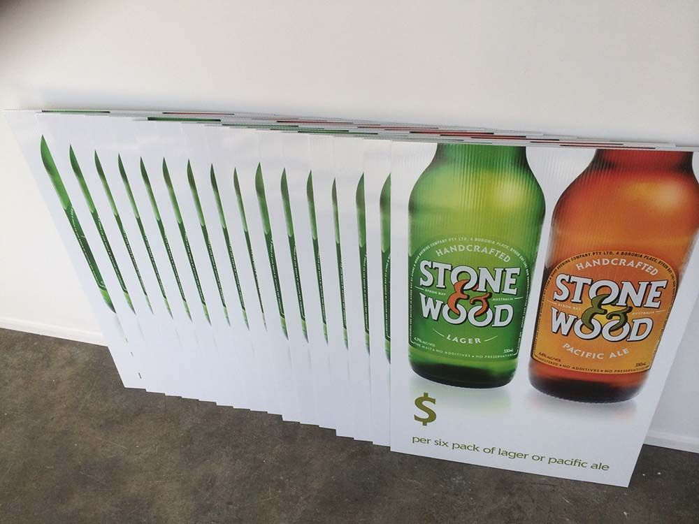 Stone & Wood Coreflute Signs — Shogun Signs & Print