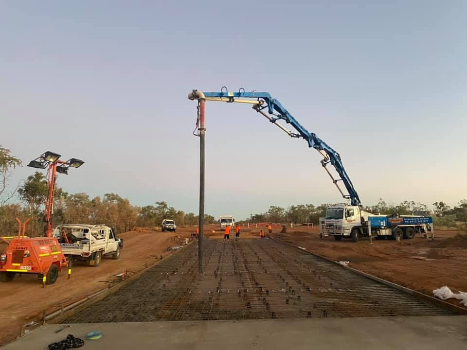 Concrete Pumping in Progress — Far Northern Concrete Pumping in Mareeba, QLD