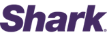 The word shark is written in purple letters on a white background.