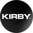 A black circle with the word kirby on it.