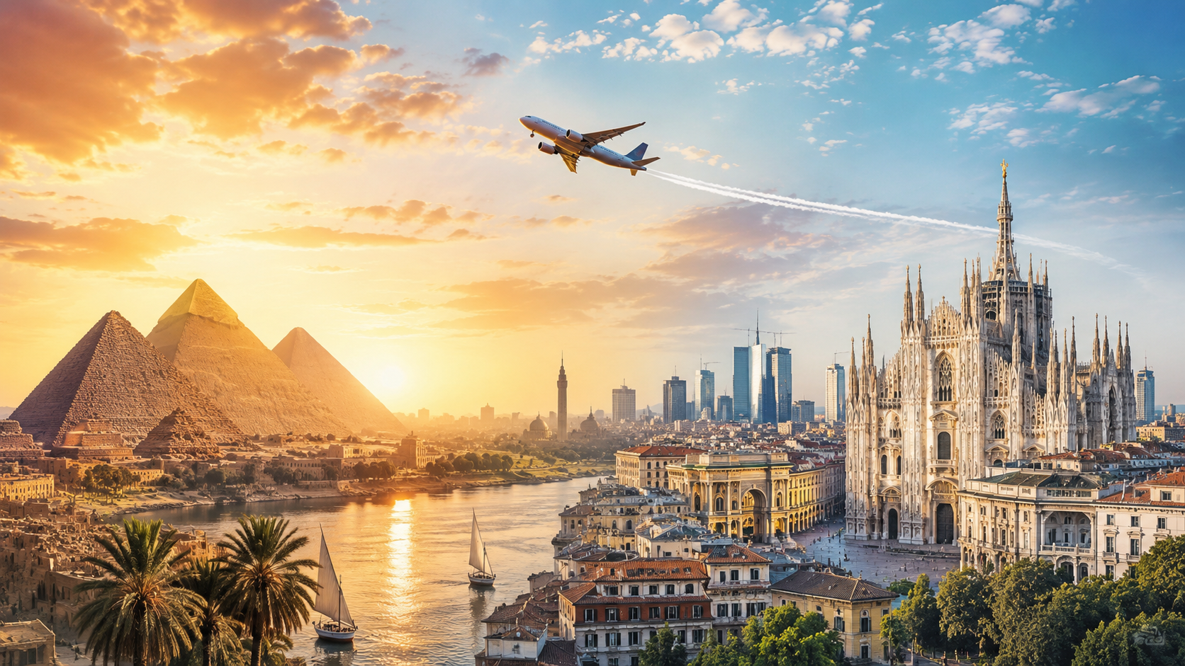 Cairo International Airport → Milan Malpensa Airport 
