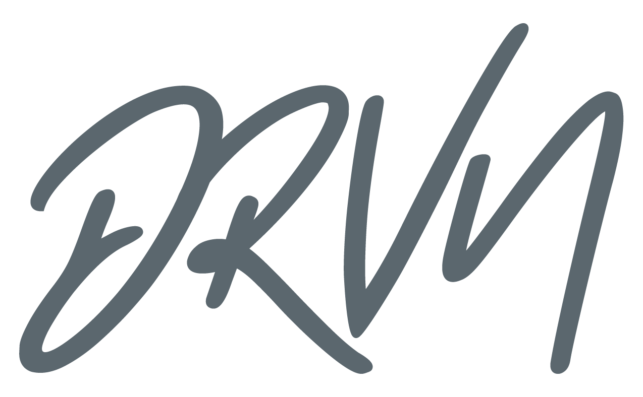 DRVN logo in gray script.