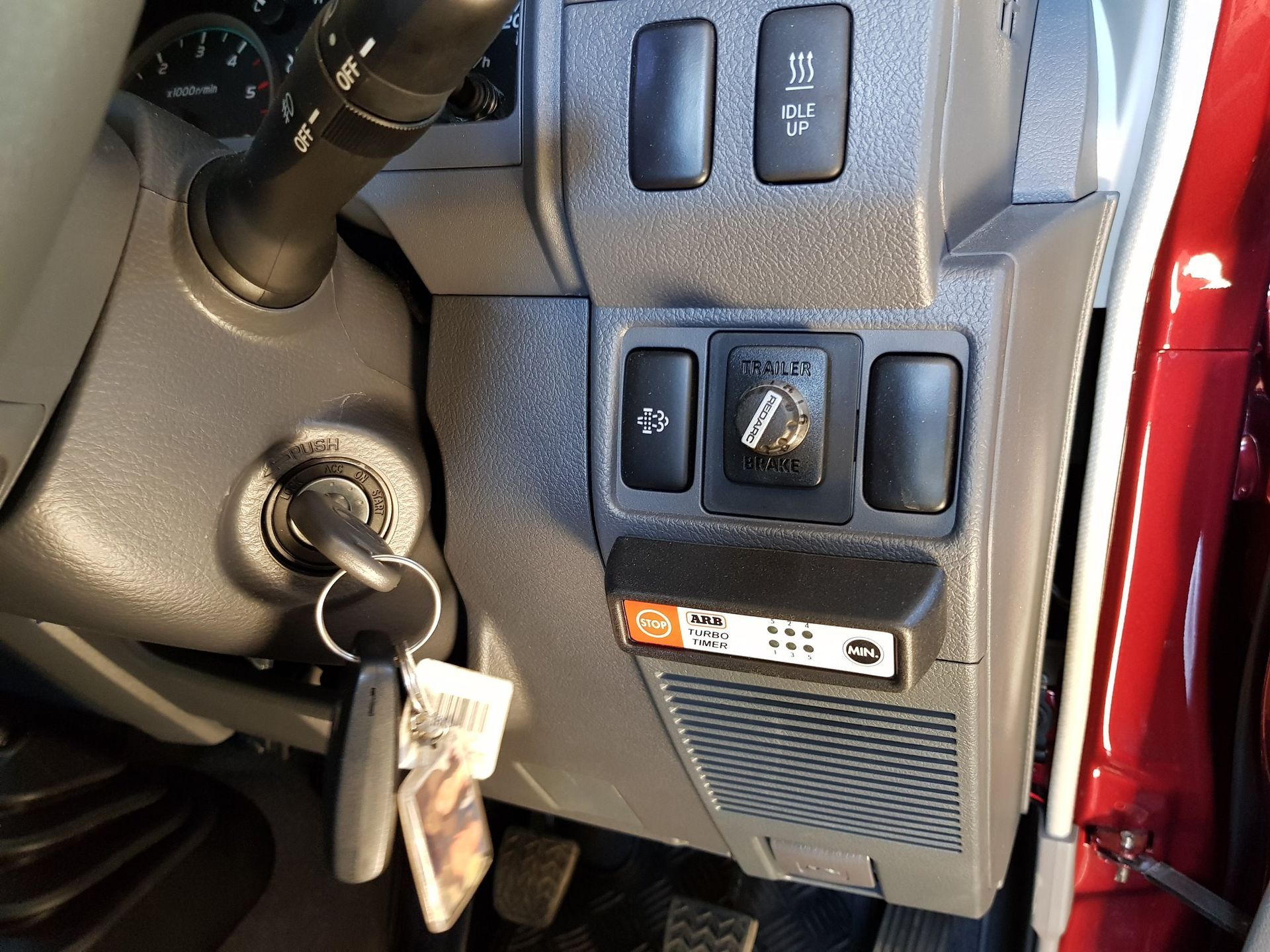 Dashboard With Ignition, Keys, Switches, and a Small Control Panel — A.M.D. Automotive Services in Moranbah, QLD