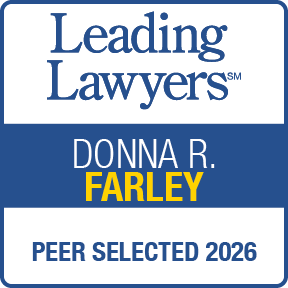 The logo for leading lawyers donna r. farley.