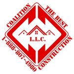 a logo for coalition l.l.c. construction