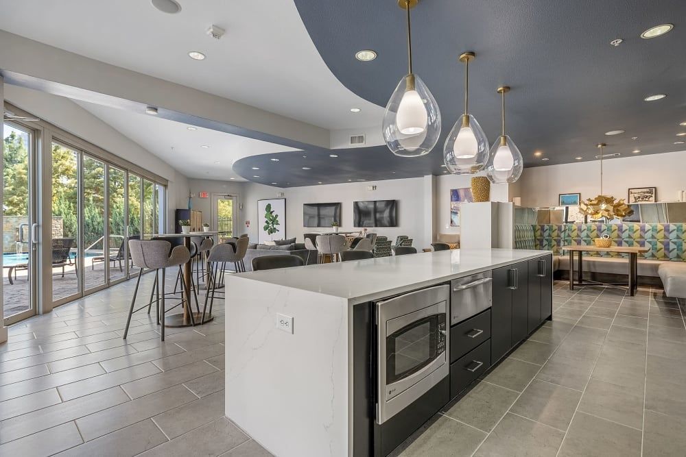 Resident Clubhouse with Community Kitchen at The Marquis of State Thomas