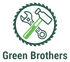 Green Brothers logo: wrench, hammer, and circle saw blade in green. Text &ldquo;Green Brothers&rdquo; below.