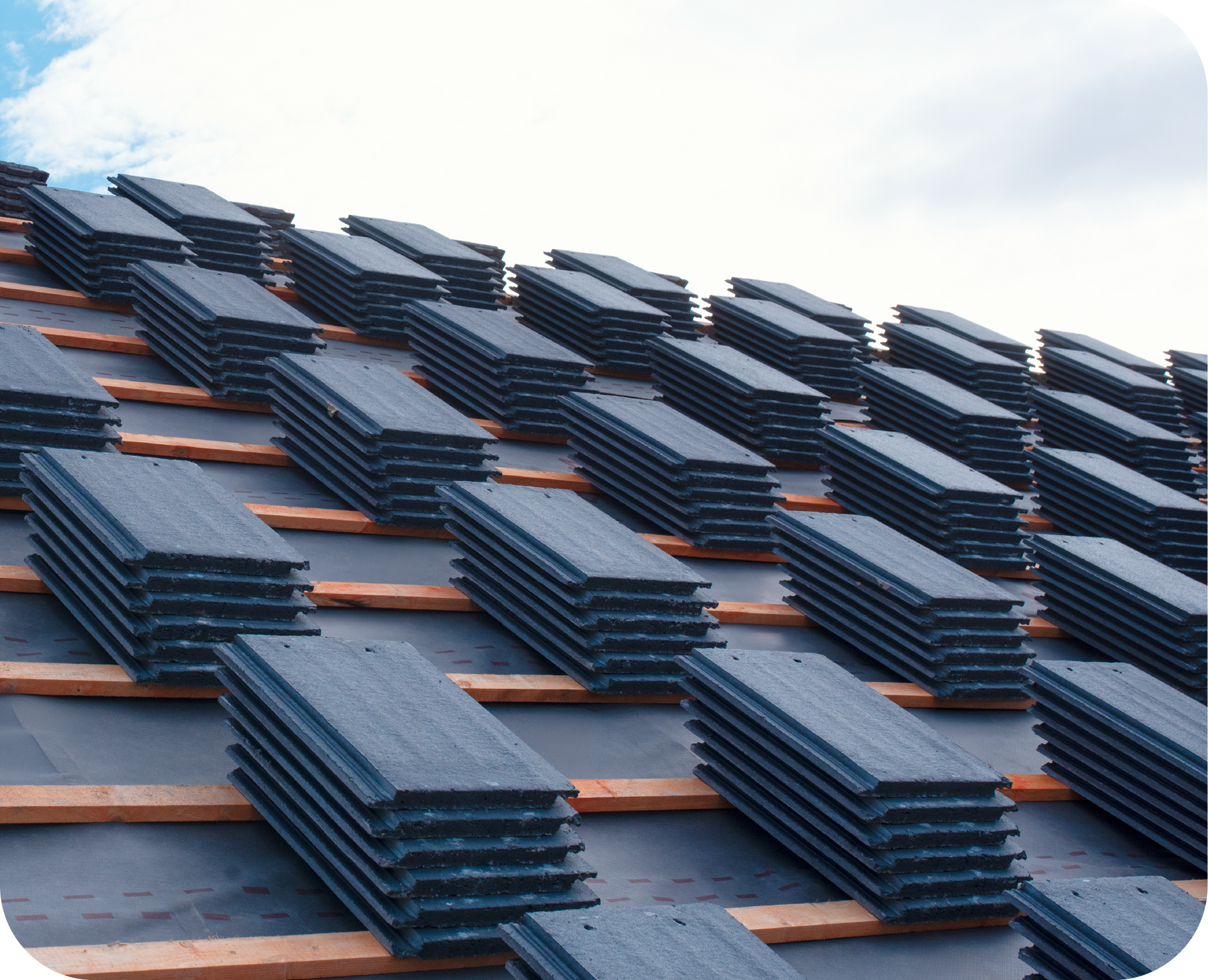 An attic with aluminum foil covering the ceiling