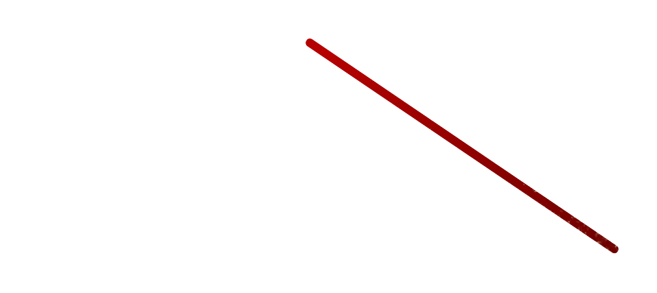A long wooden stick on a white background.