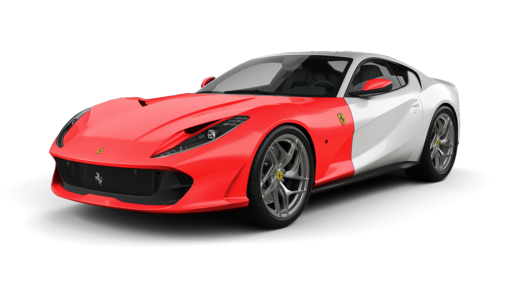 A red Ferrari Full front ppf