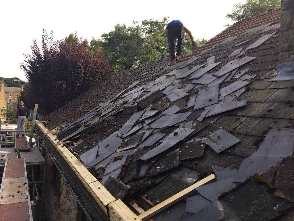 Slate roof in Kilwinning