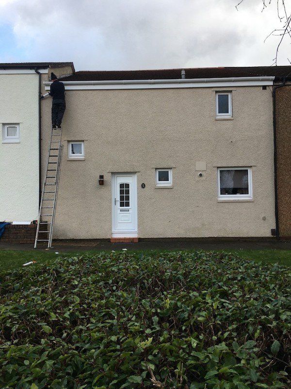 New uPVC gutters installed in Irvine, Ayrshire