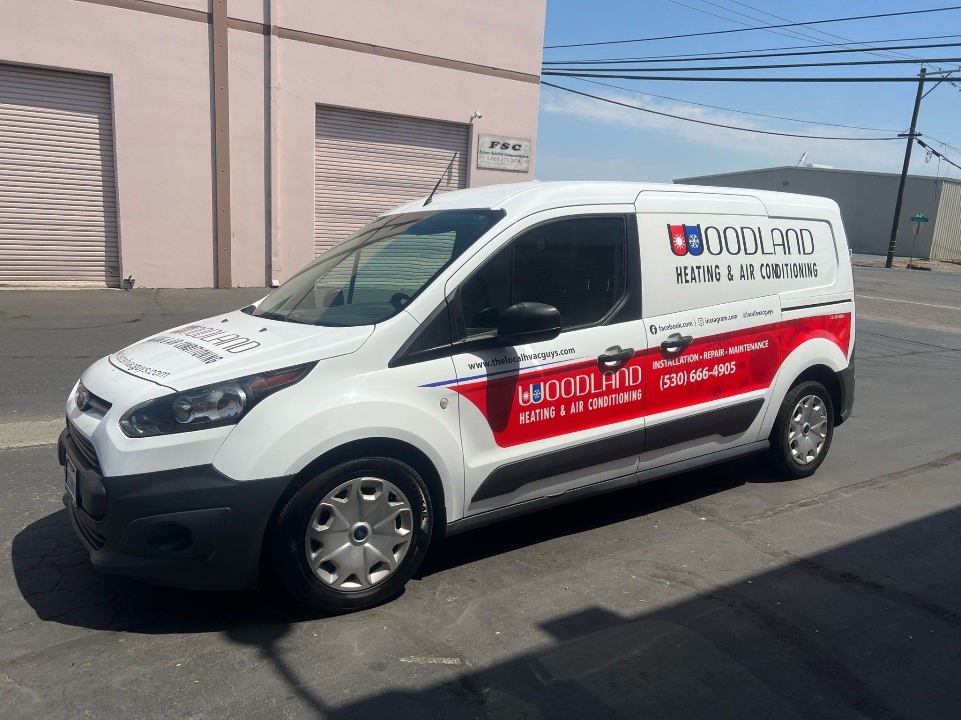 Woodland Heating and Air Conditioning Van