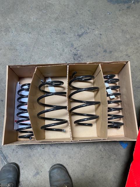 4 Blue Car Suspension springs in a box