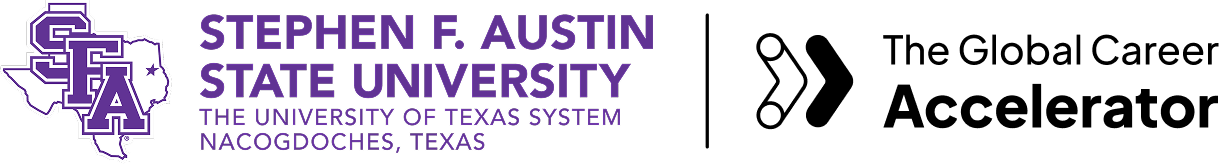 Stephen F. Austin State University and The Global Cyber Accelerator logo