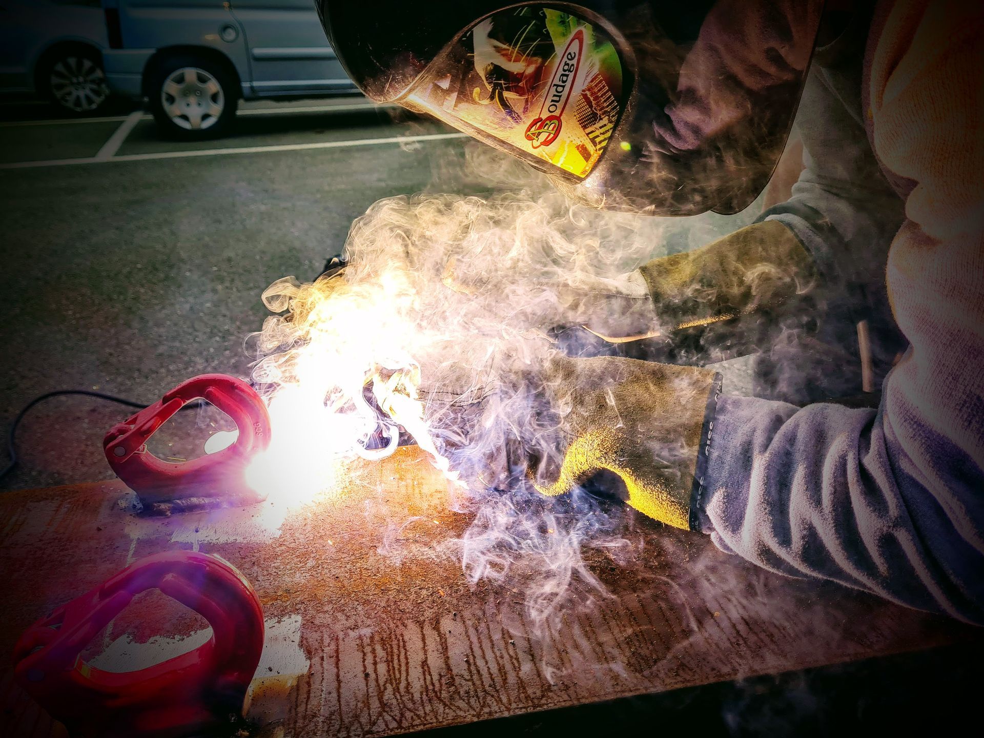 Soudure électrode enrobée acier MMA arc